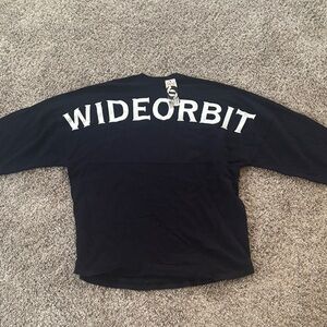 Retro Men’s Large Spirit Heavy Cotton Puff Print Blue Longsleeve T Shirt